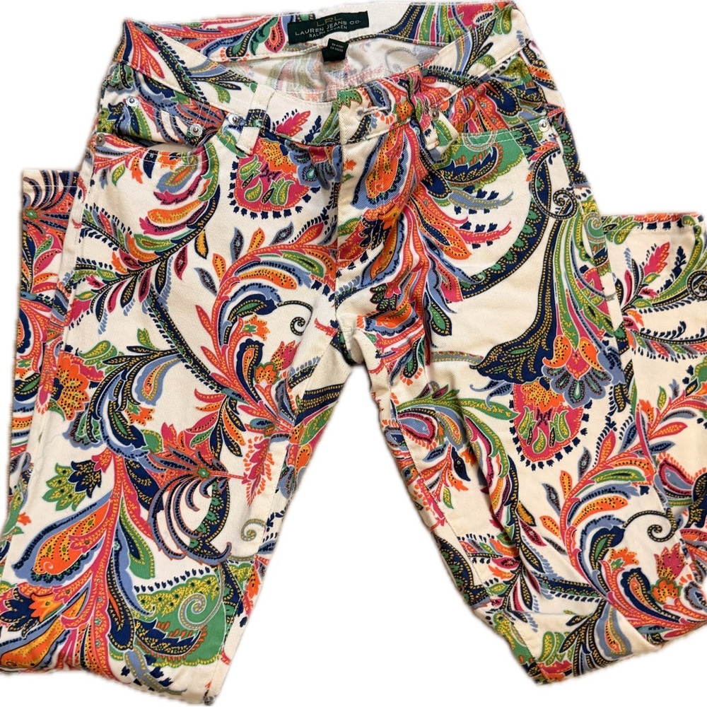 Ralph Lauren Multicolor Paisley Pants